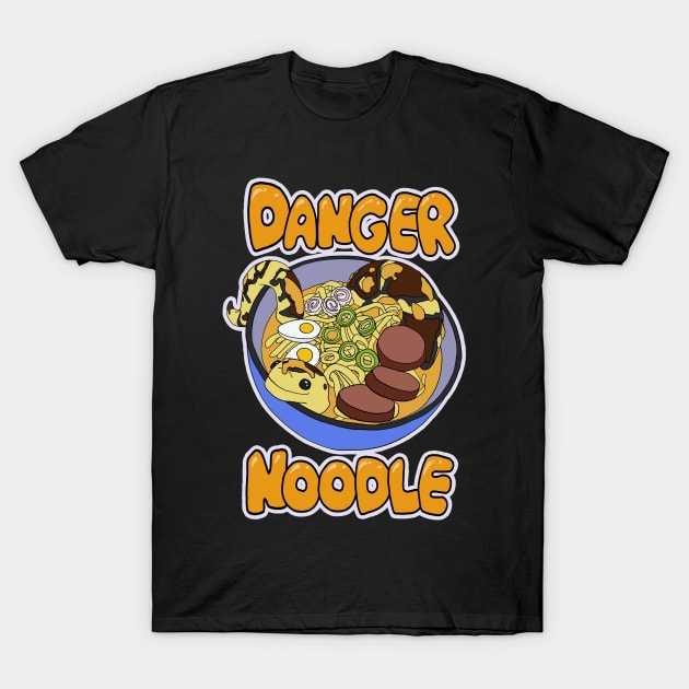 Danger Noodle Soup T-Shirt by Chaos Bound Designs